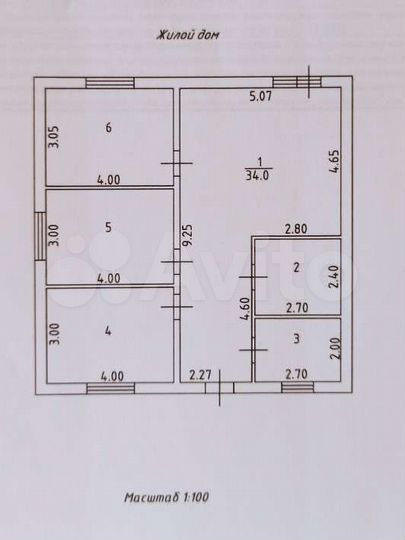 Дом 90 м² на участке 6 сот.