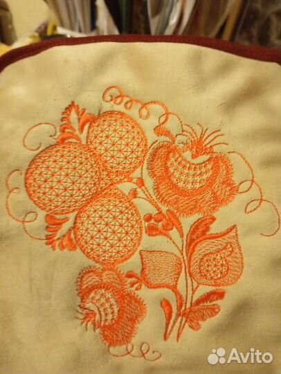 Прихватки Бережки велюр с вышивкой