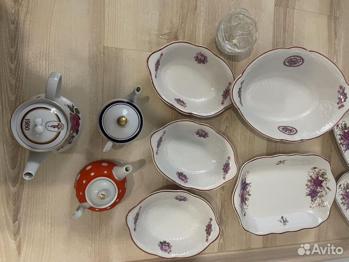 Посуда СССР салатники чайники мисочки