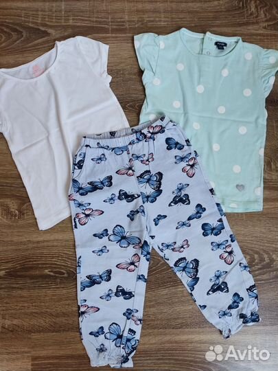 Летние вещи на девочку 92 98