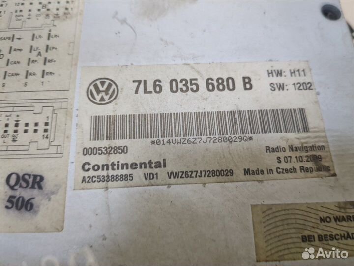 Магнитола Volkswagen Touareg, 2009