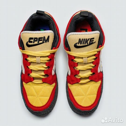 Кроссовки Nike x cpfm Dunk Mid Red / Yellow