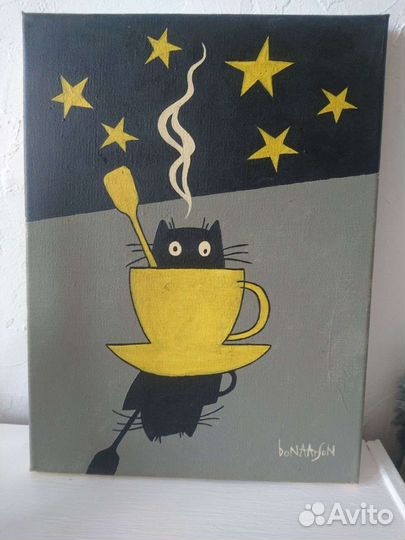 Картина маслом на холсте 30х40 проф