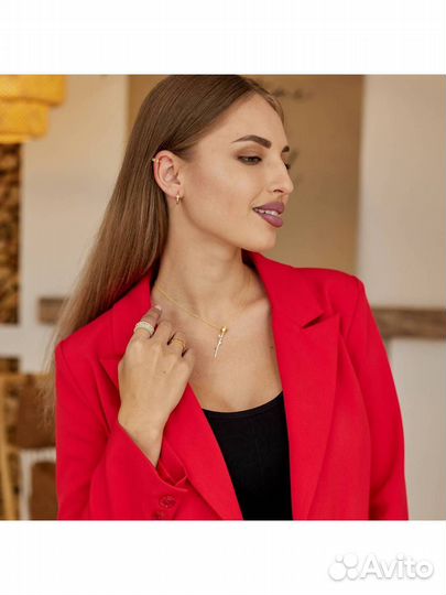 Кулон роза с посеребрением