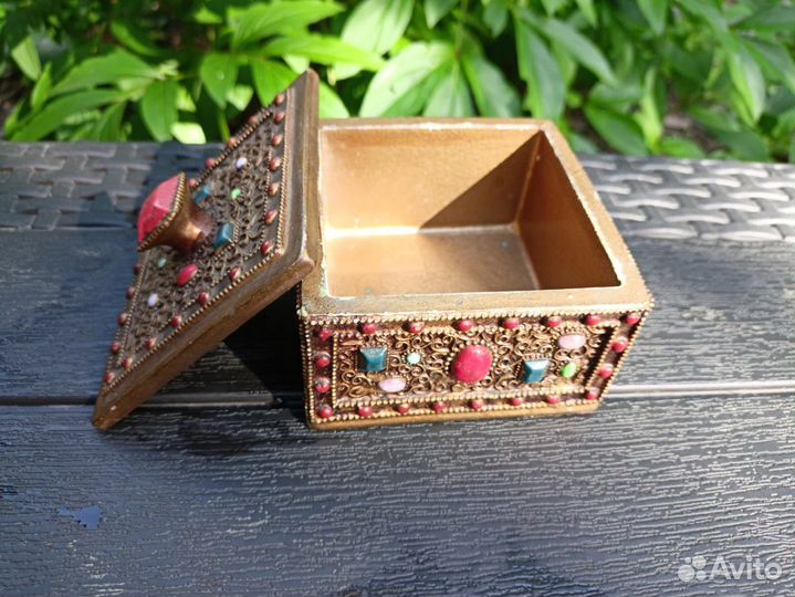 Винтажная шкатулка, мини - шкатулка