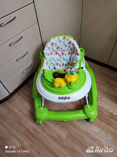 Ходунки качалка Babyton Funny Green