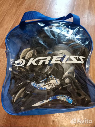 Роликовые коньки размер 26-29 + защита