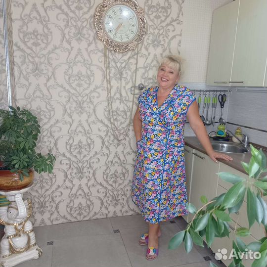 Женский халат новый на запах 64-70