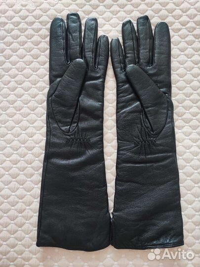 Перчатки женские Labbra кожаные новые длинные р 7