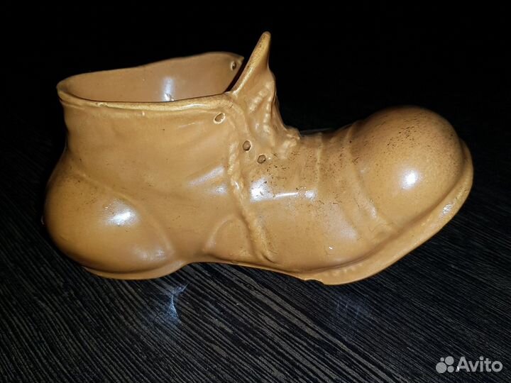 Керамический сапожок-пепельница 70х гг