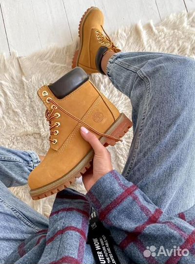 Ботинки Женские Timberland 6 Inch yellow (Арт.4256)