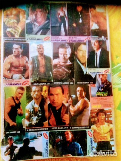 Марки Открытки Италия Вкладыши 1990год