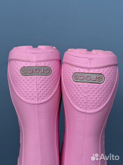 Сапоги резиновые для девочки crocs 25/8