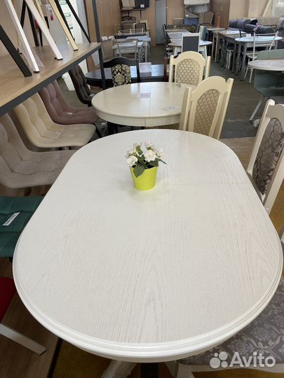 Стол массив «Овал» раздвижной