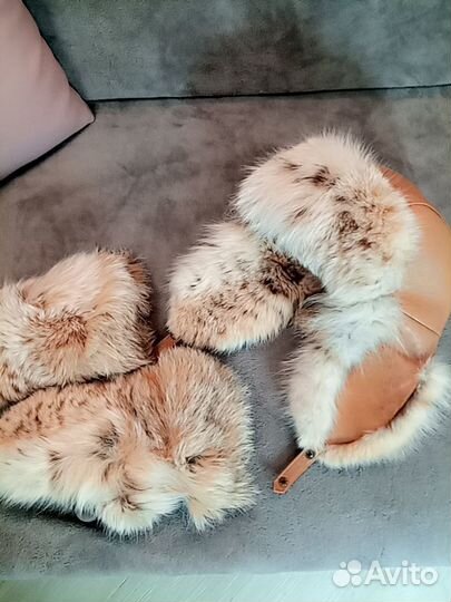 Шапка ушанка женская натуральный мех