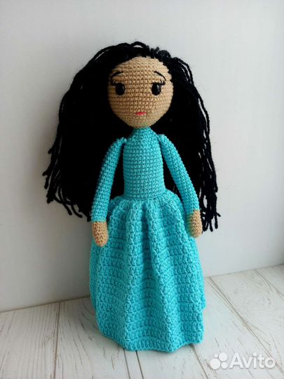 Вязаная кукла ручной работы - турчанка