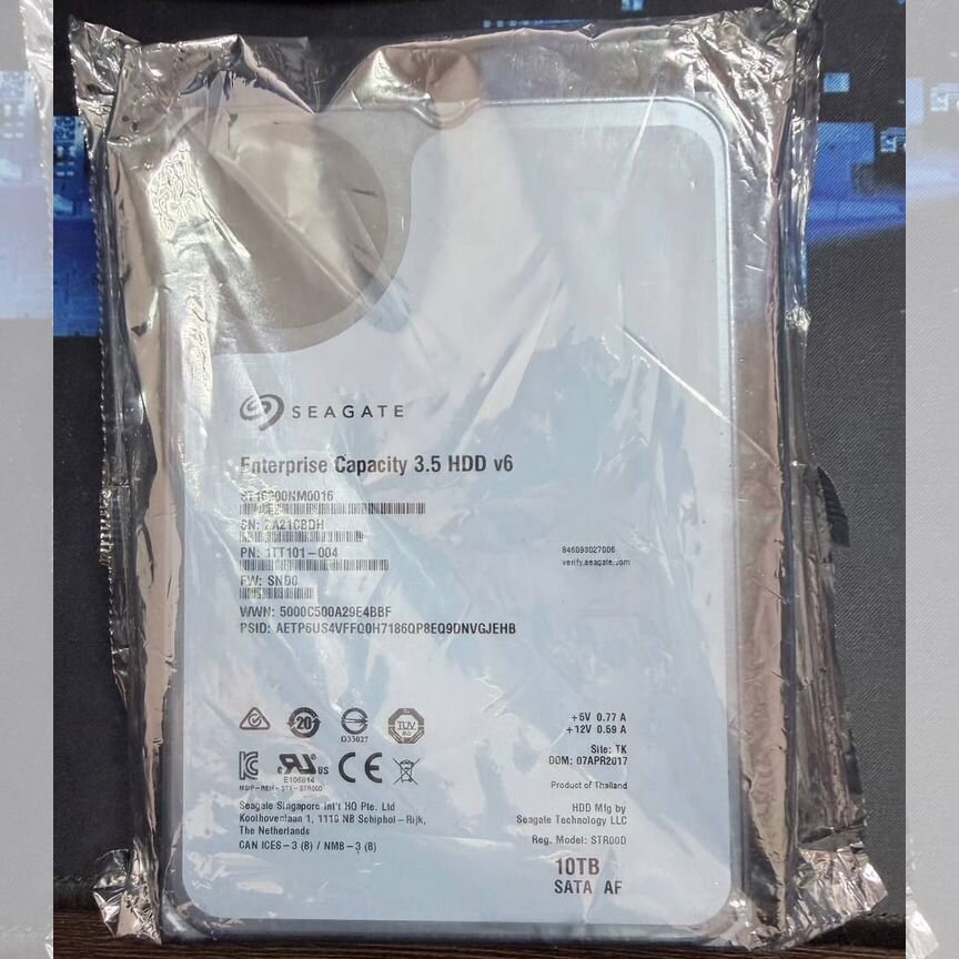 [ST10000NM0016] Жесткий Диск Seagate Exos 10тб ()
