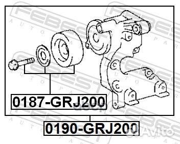 Ролик натяж ремня toyota land cruiser prado 120