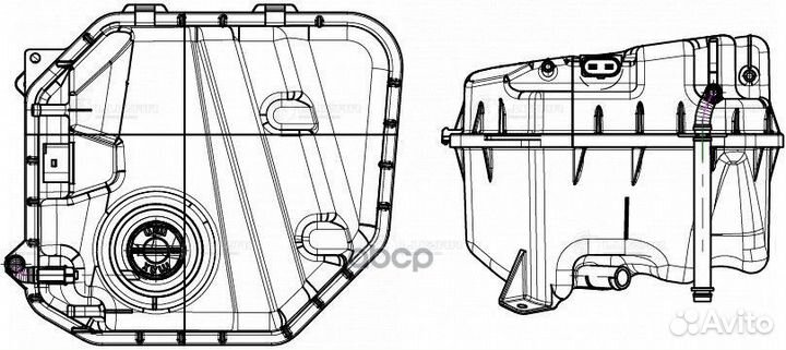 Бачок расширит. охл. жидкости для а/м VW Touareg