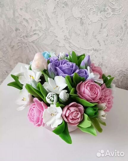Букет цветов из мыла