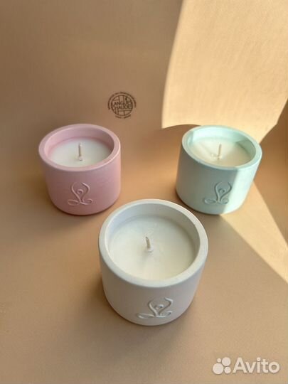 Ароматическая свеча ручной работы