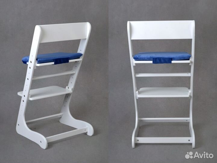 Белый растущий стул