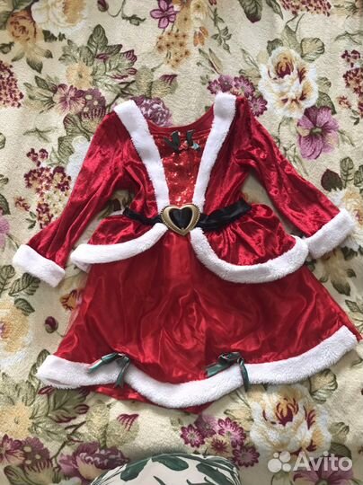 Костюм деда мороза и снегурочки для девочки