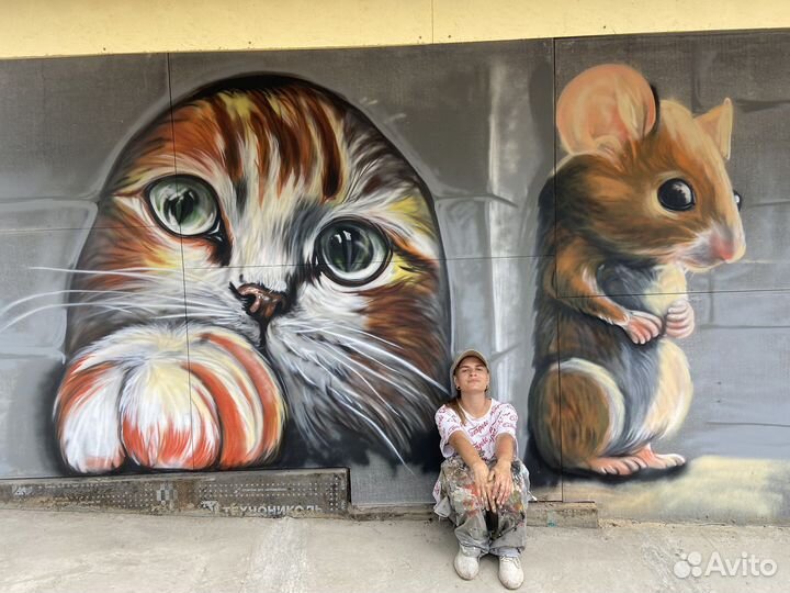 Роспись стен, фасадов в Новосибирске