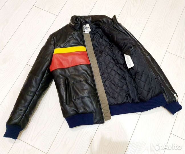 Тёплая кожаная куртка Iceberg