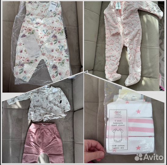 Вещи на девочку Next, uniqlo, carters новые