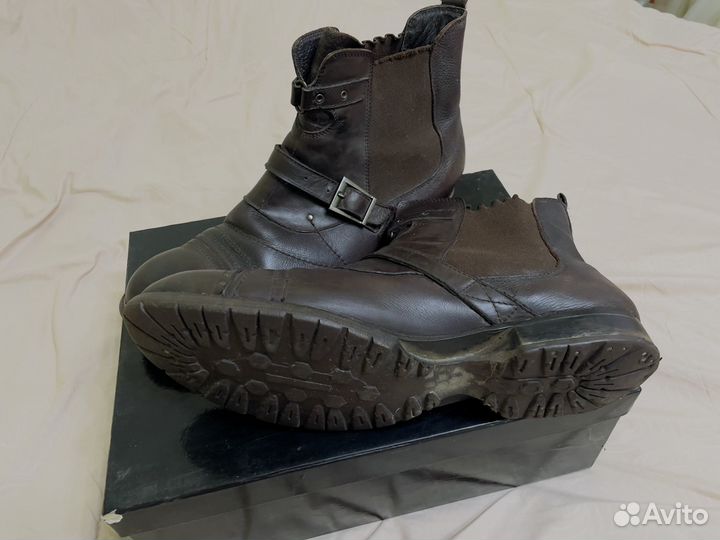 Полусапоги мужские кожаные