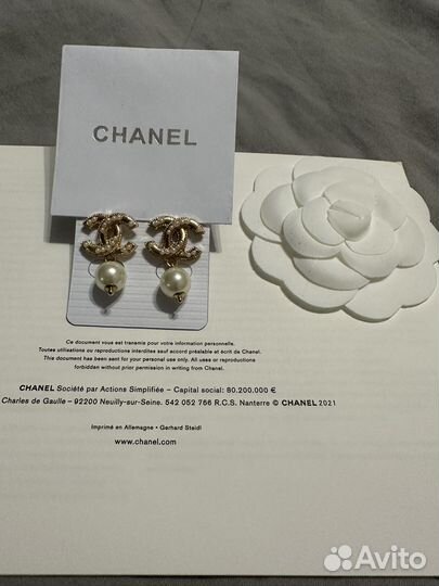 Серьги Chanel