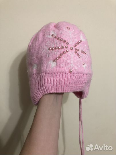 Шапка для девочки 2-4 года