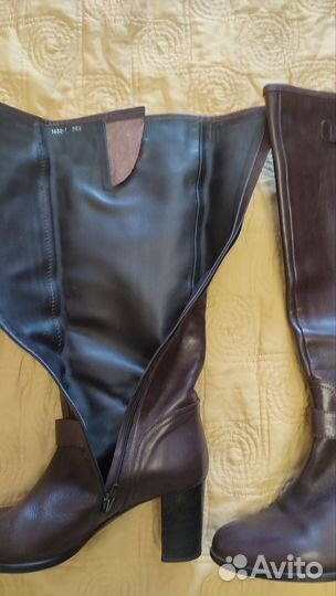 Сапоги женские р 38 39 кожа