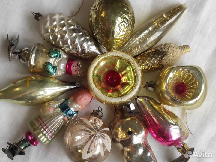 Советские елочные игрушки одним лотом