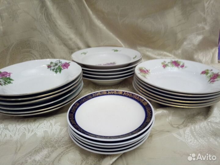 Тарелки кобальт, Дулево, Япония