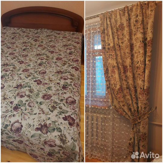 Комплект шторы покрывало гобелен улица гобеленов