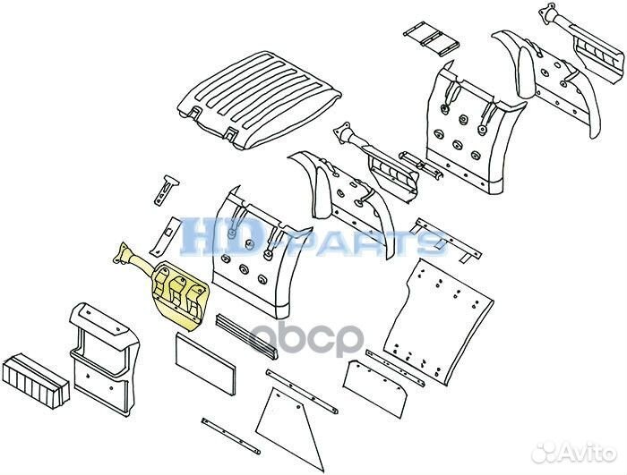 319435 кронштейн брызговика правый Scania 5-se