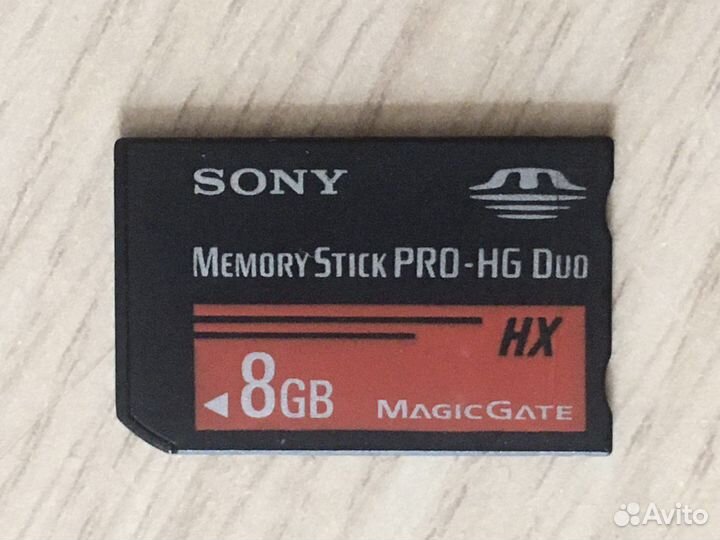 Карта памяти sony memory stick pro duo 8gb