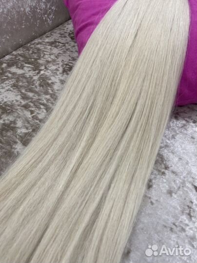 Волосы для наращивания тотал блонд