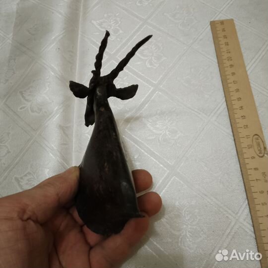 Статуэтка козел металл ручная работа ковка СССР