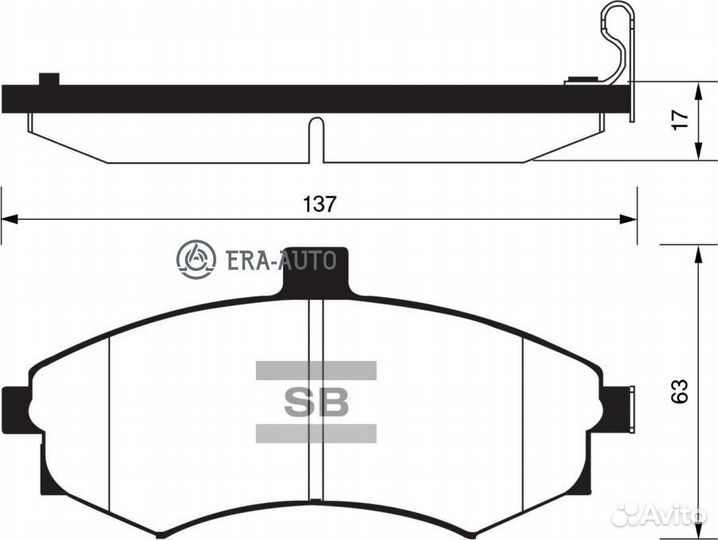 Sangsin brake SP1152 Колодки тормозные hyundai ela