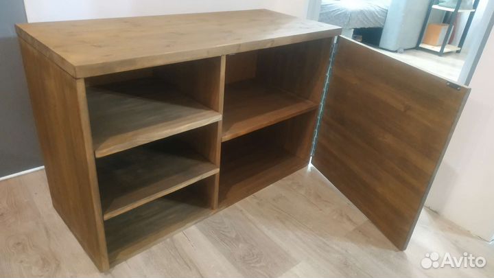 Тумба под раковину подвесная дерево натуральное