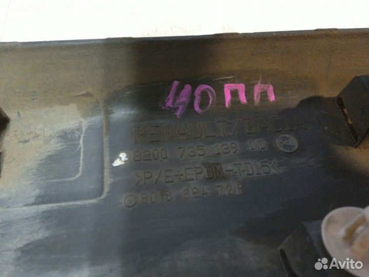 Молдинг двери передний правый Renault Sandero 1