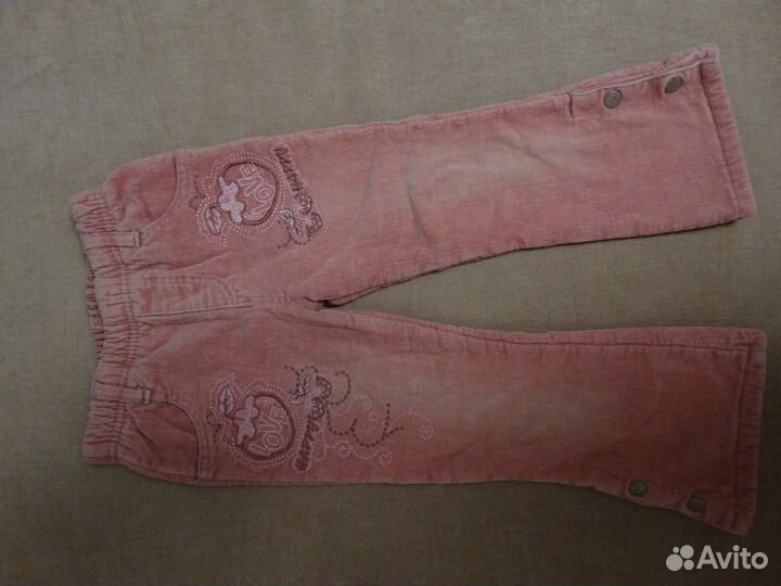 Утепленные брюки на девочку