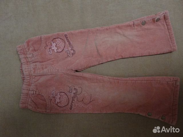 Утепленные брюки на девочку