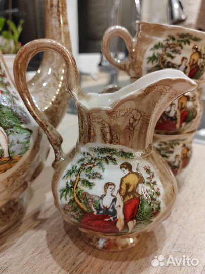 Сервиз чайный фарфоровый Пастушка