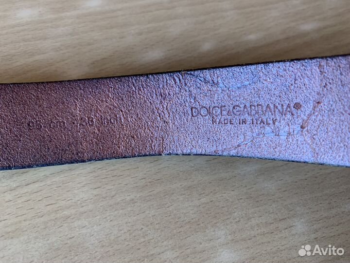 Dolce gabbana ремень кожа