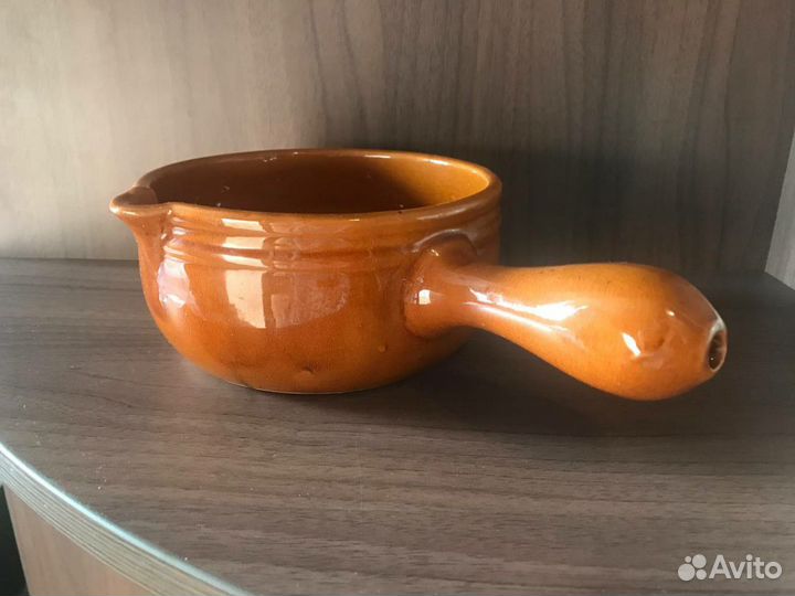 Горшок ковш новый керамика глазурь