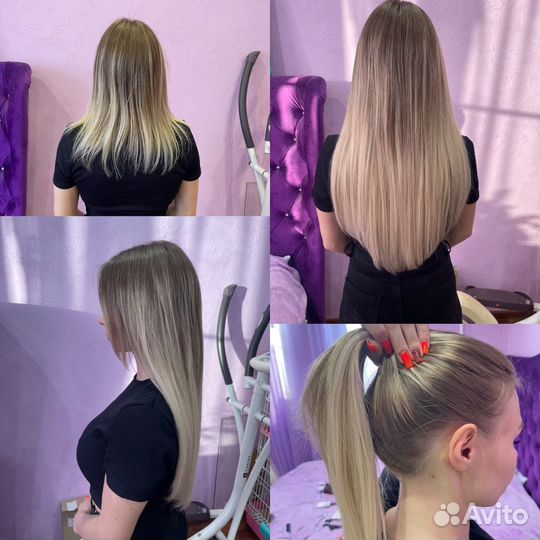 Безопасное капсульное наращивание волос